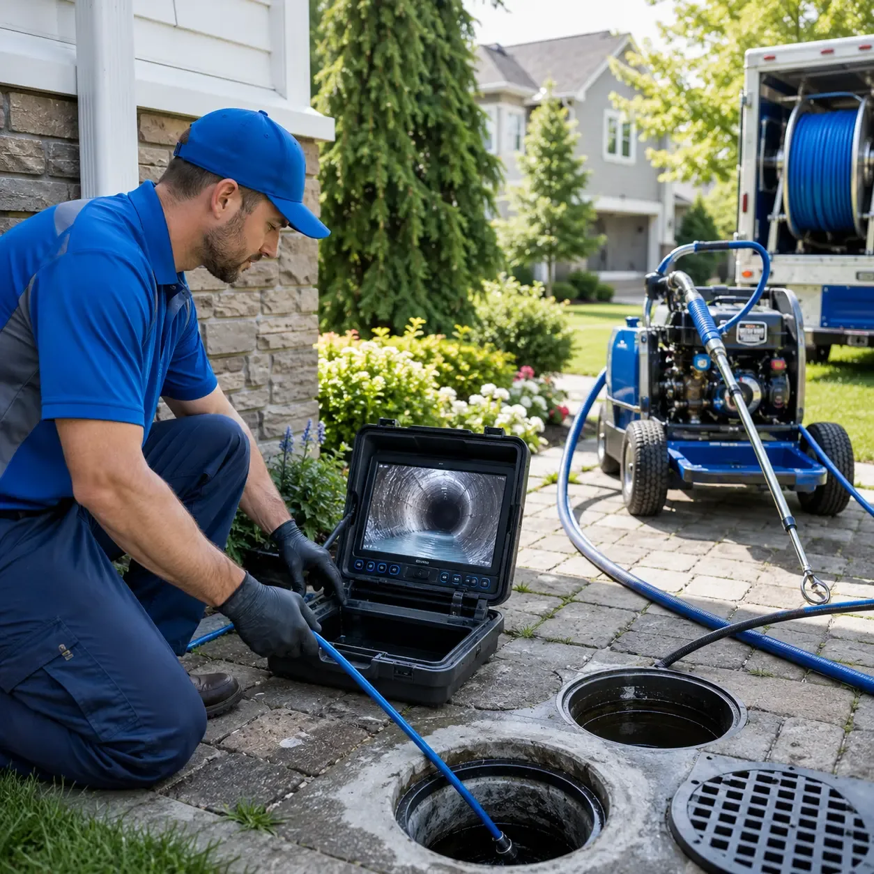 Outdoor drain cleaning professionals serving Golden Gate, IL