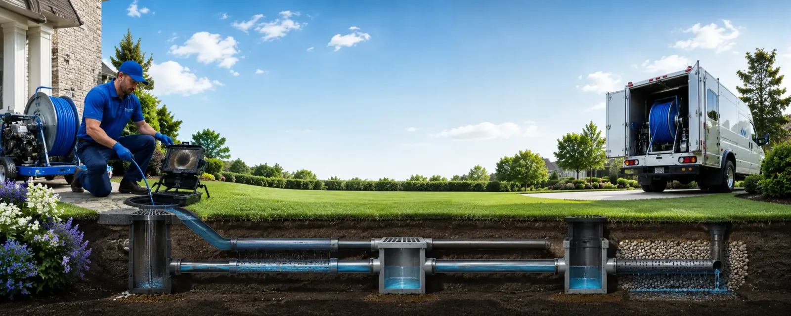 Outdoor drain cleaning information for Golden Gate, IL